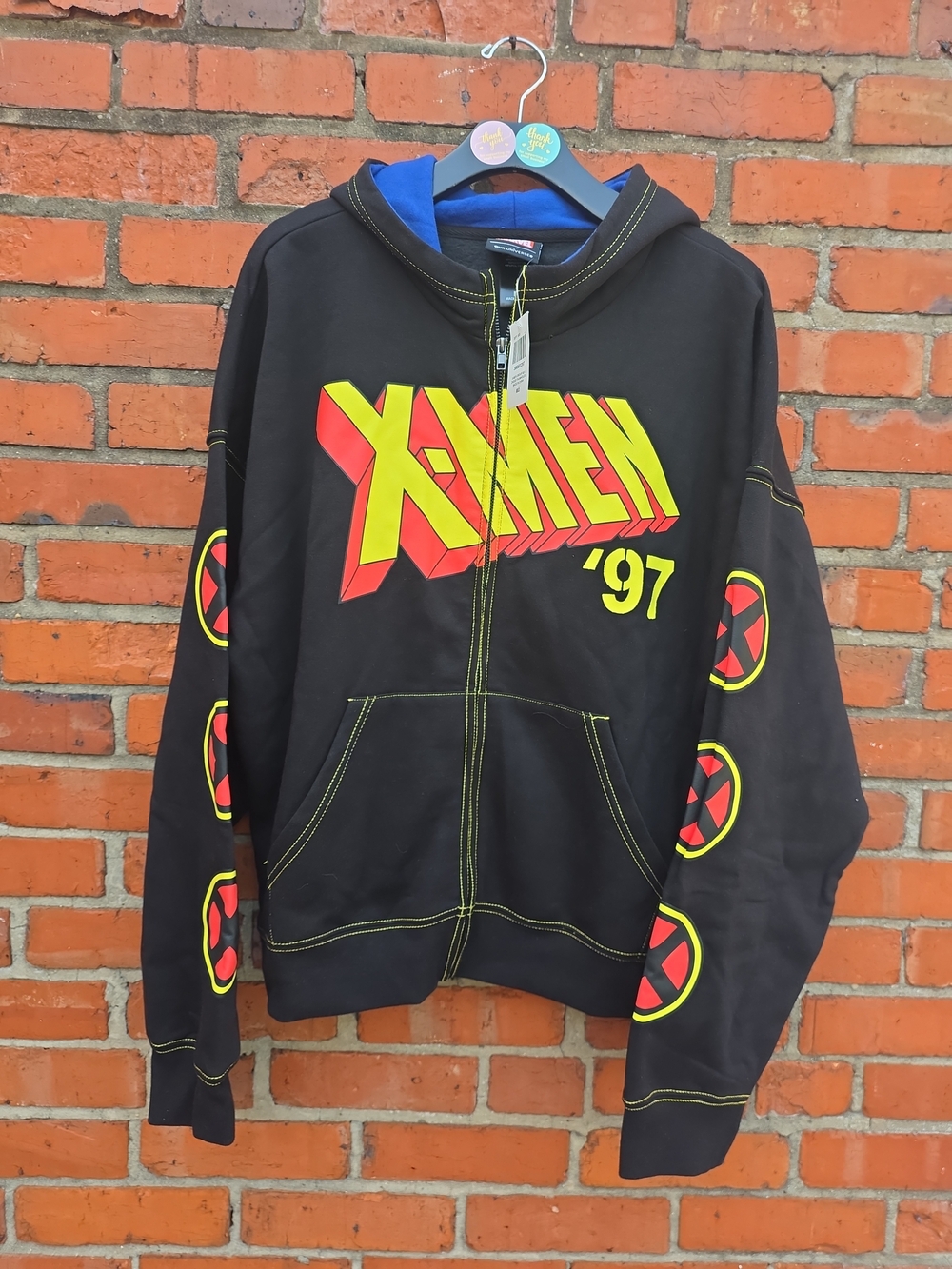 Our Universe Marvel X-Men '97 Logo Group Hoodie Unisex Medium NWT (Z1)
